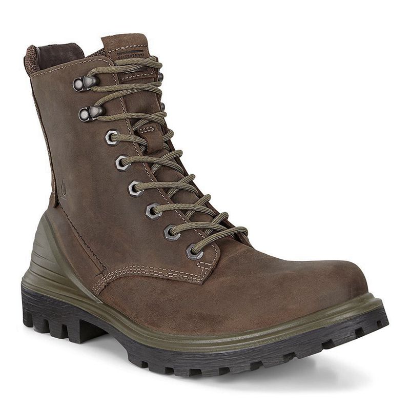 Men Boots Ecco Tredtray M - Casual Shoe Brown - India FKISPQ097
